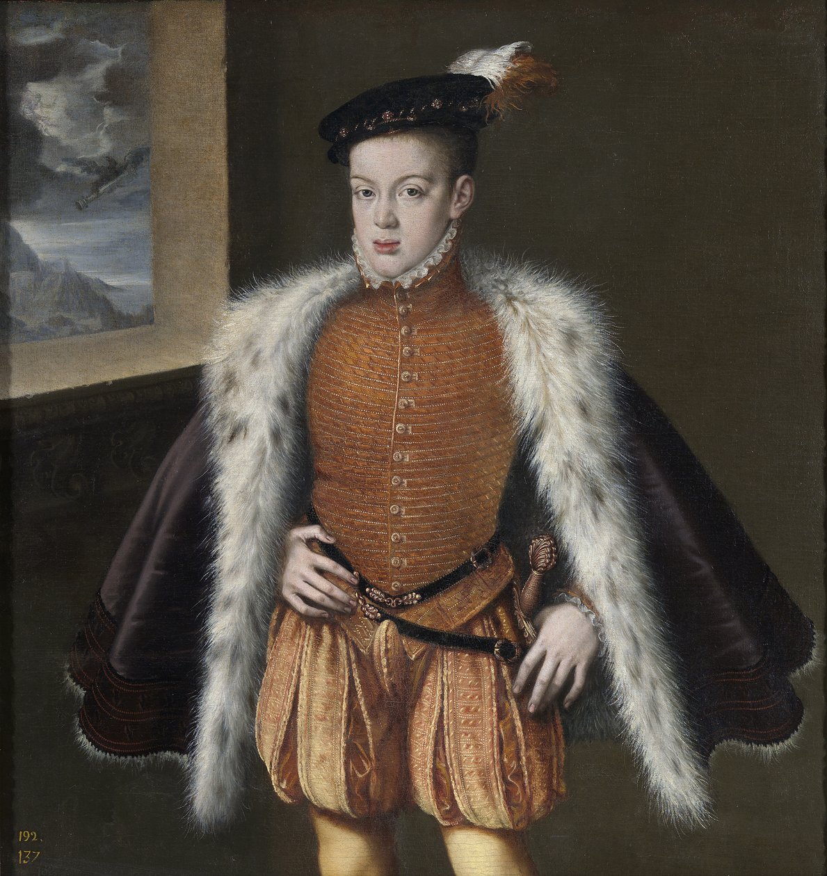 Don Carlos, prins av Asturias, 1555-1559 av Alonso Sánchez Coello