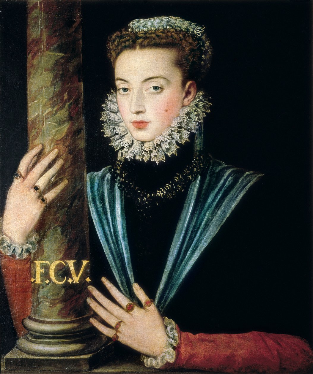 Portrett av Joan av Spania (Juana de Austria av Alonso Sánchez Coello