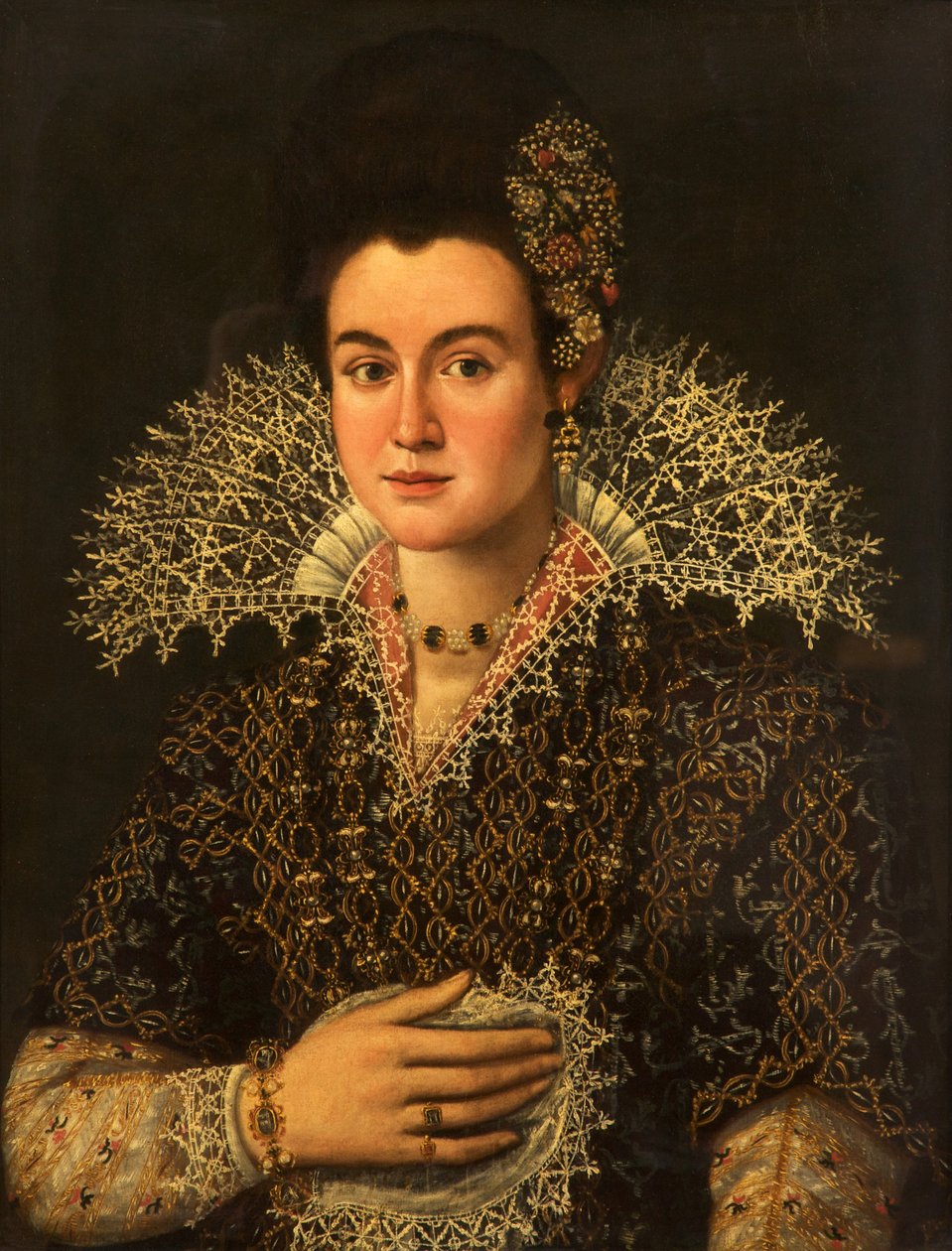 Portrett av en dame av Alonso Sánchez Coello
