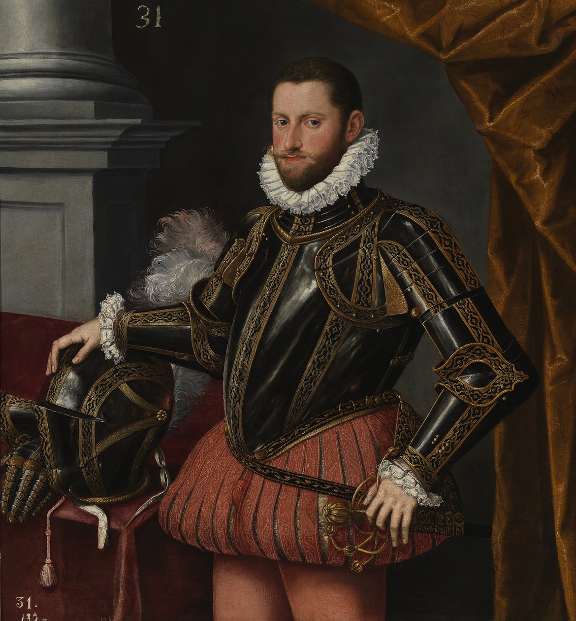Portrett av erkehertug Ernest av Østerrike 1553-1595, ca. 1580 av Alonso Sánchez Coello School of