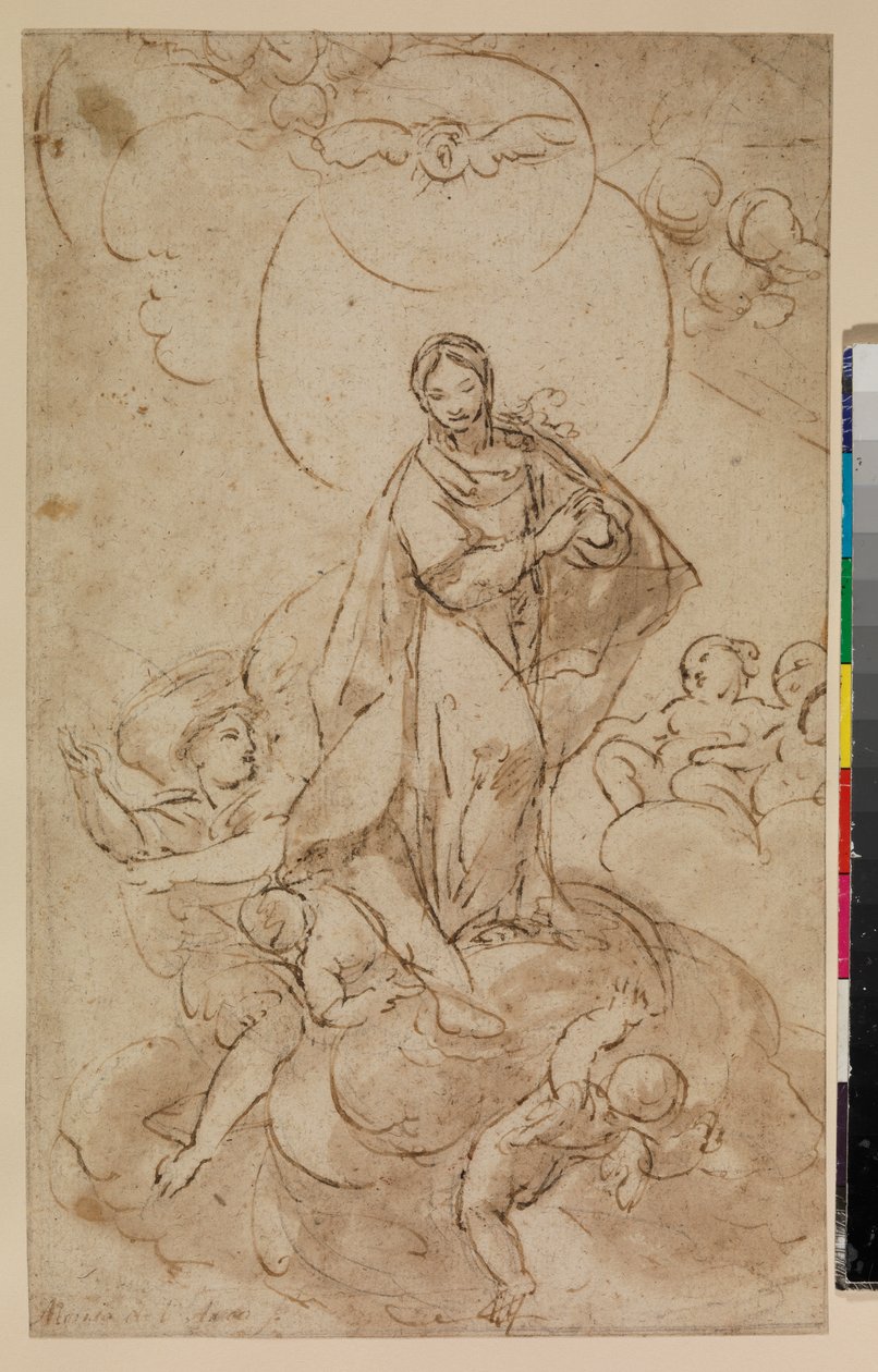 Virgin of the Immaculate Conception, recto, 1600-tallet av Alonso del Arco
