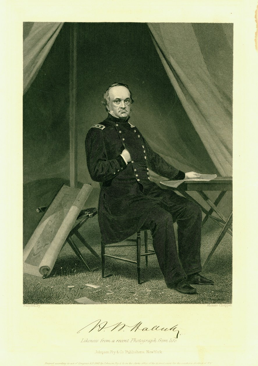 General Henry W. Halleck av Alonzo Chappel