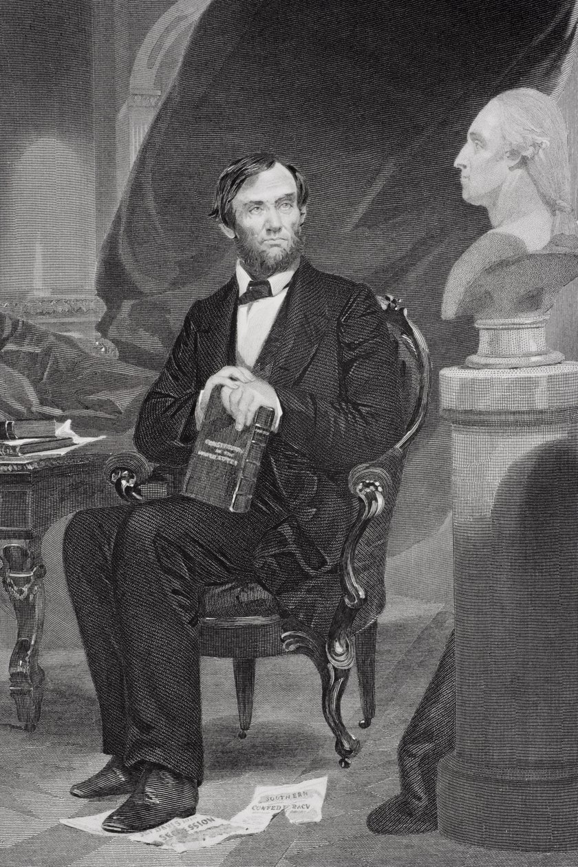 Portrett av Abraham Lincoln (1809-65) av Alonzo Chappel