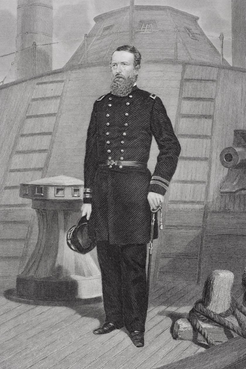 Portrett av admiral David Dixon Porter (1813-91) av Alonzo Chappel