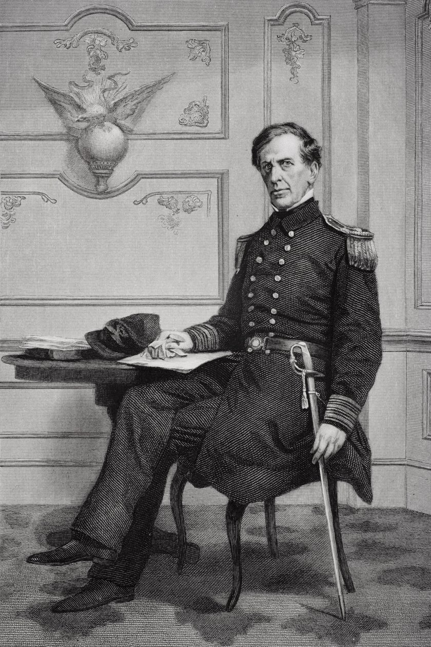 Portrett av Charles Wilkes (1798-1877) av Alonzo Chappel