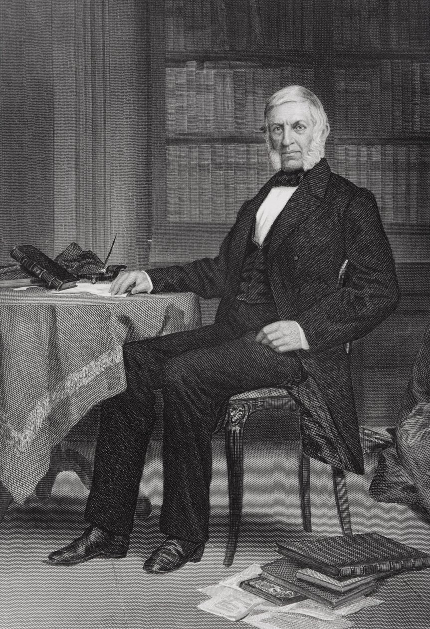 Portrett av George Bancroft (1800-91) av Alonzo Chappel