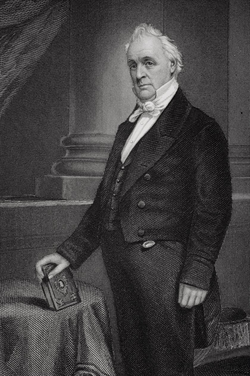 Portrett av James Buchanan (1791-1868) (detalj av 254652) av Alonzo Chappel