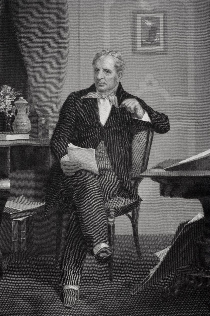 Portrett av James Fenimore Cooper (1759-1851) av Alonzo Chappel