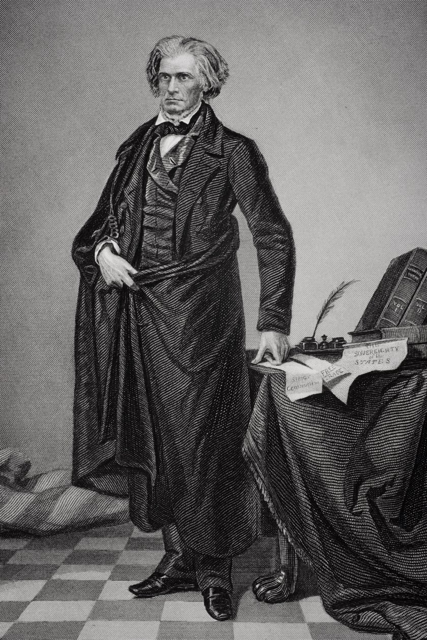 Portrett av John Caldwell Calhoun (1782-1850) av Alonzo Chappel