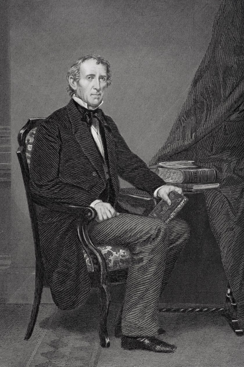 Portrett av John Tyler (1790-1862) (se 254658 for detaljer) av Alonzo Chappel