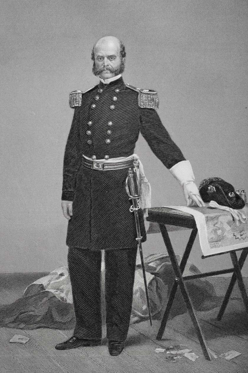 Portrett av generalmajor Ambrose Everett Burnside (1824-81) av Alonzo Chappel