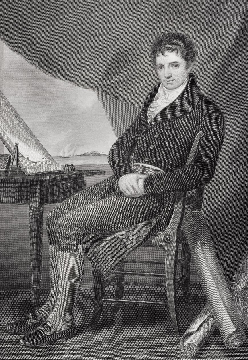 Portrett av Robert Fulton (1765-1815) av Alonzo Chappel