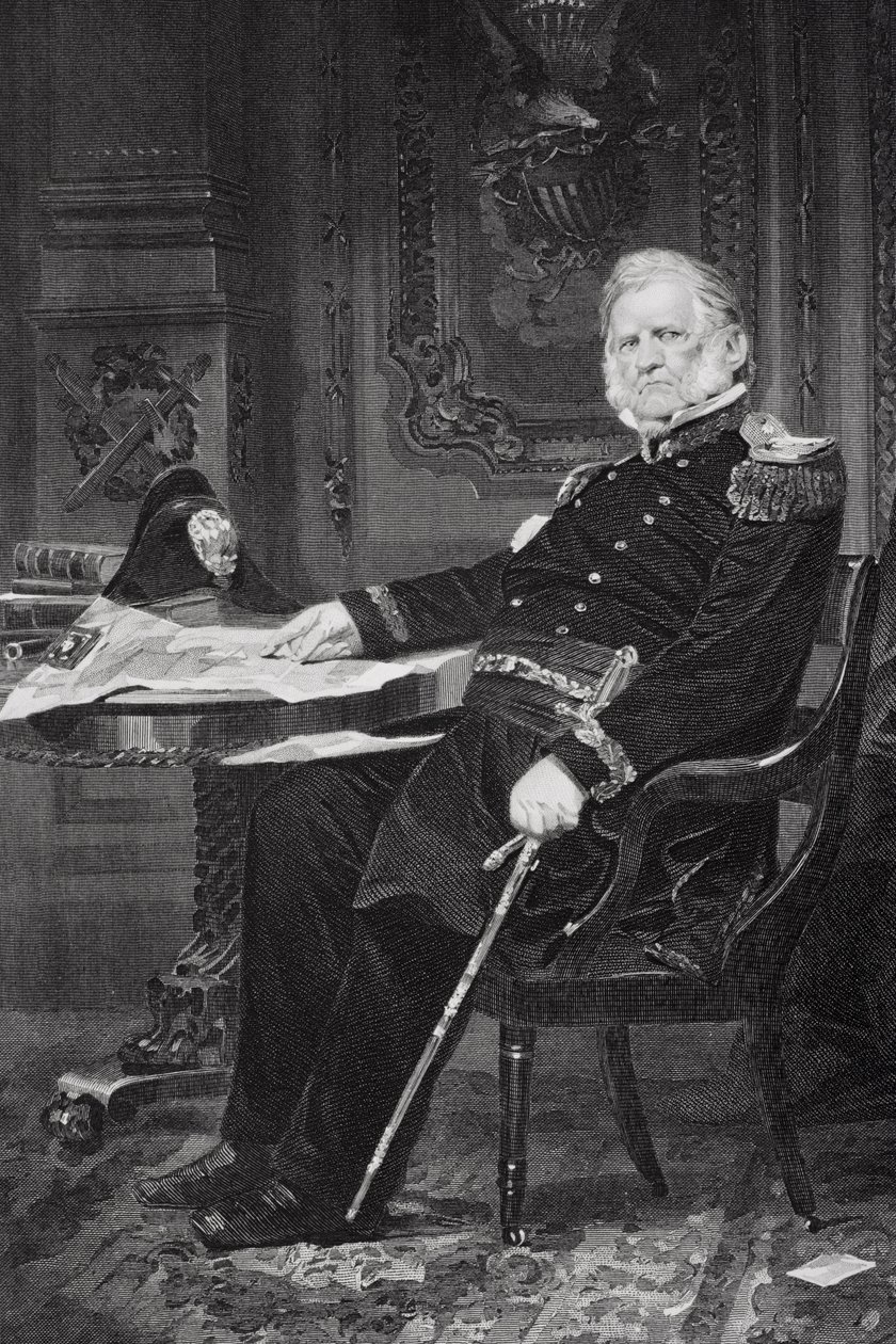 Portrett av Winfield Scott (1786-1866) av Alonzo Chappel