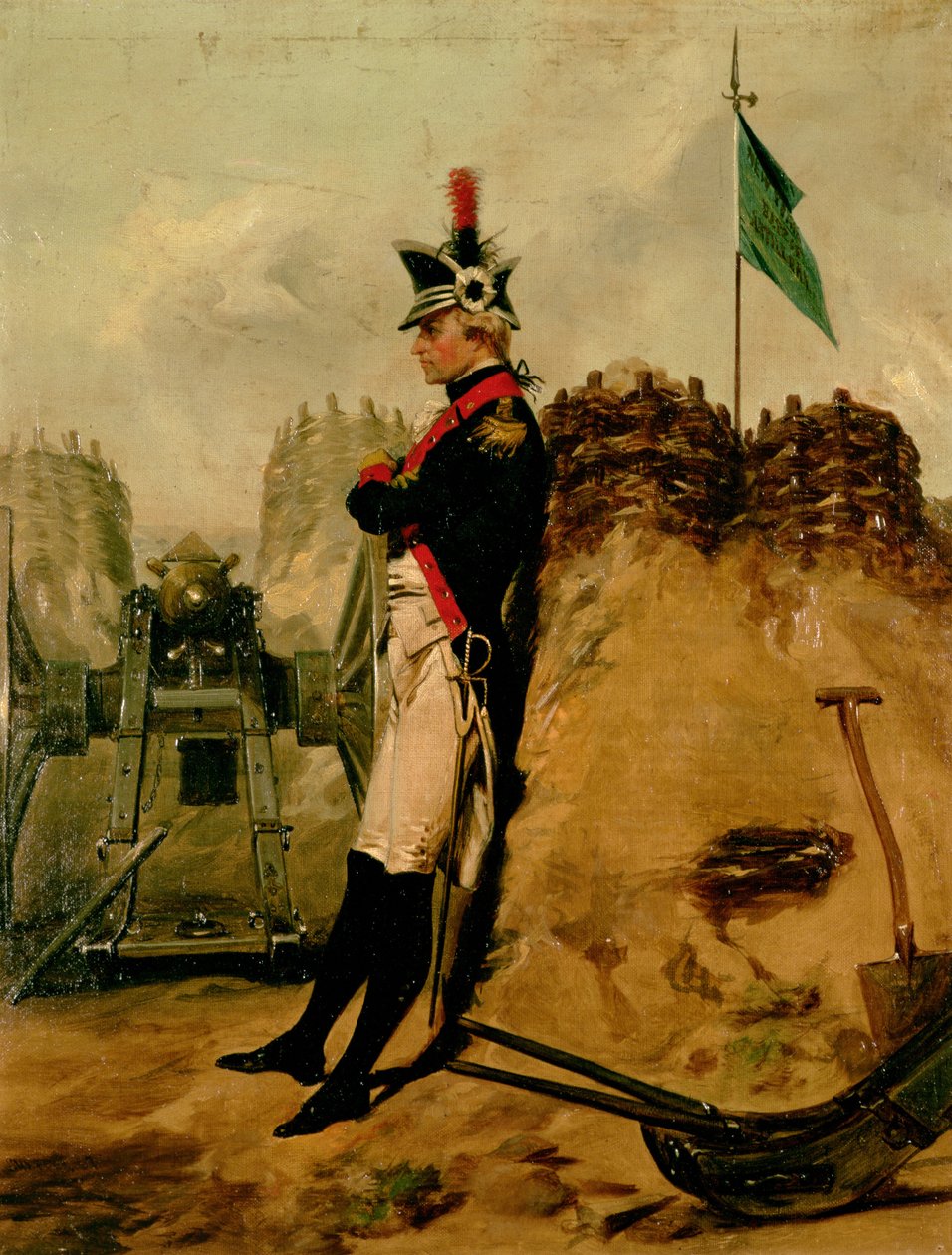 Alexander Hamilton (1757-1804) i uniformen til New York Artillery av Alonzo Chappel