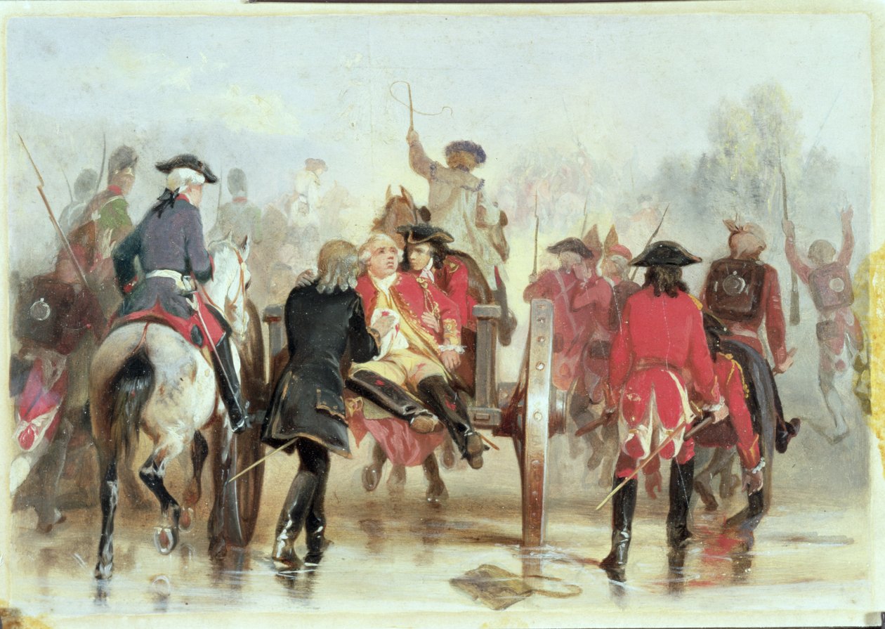Braddocks Retreat 9. juli 1755, 1865 av Alonzo Chappel