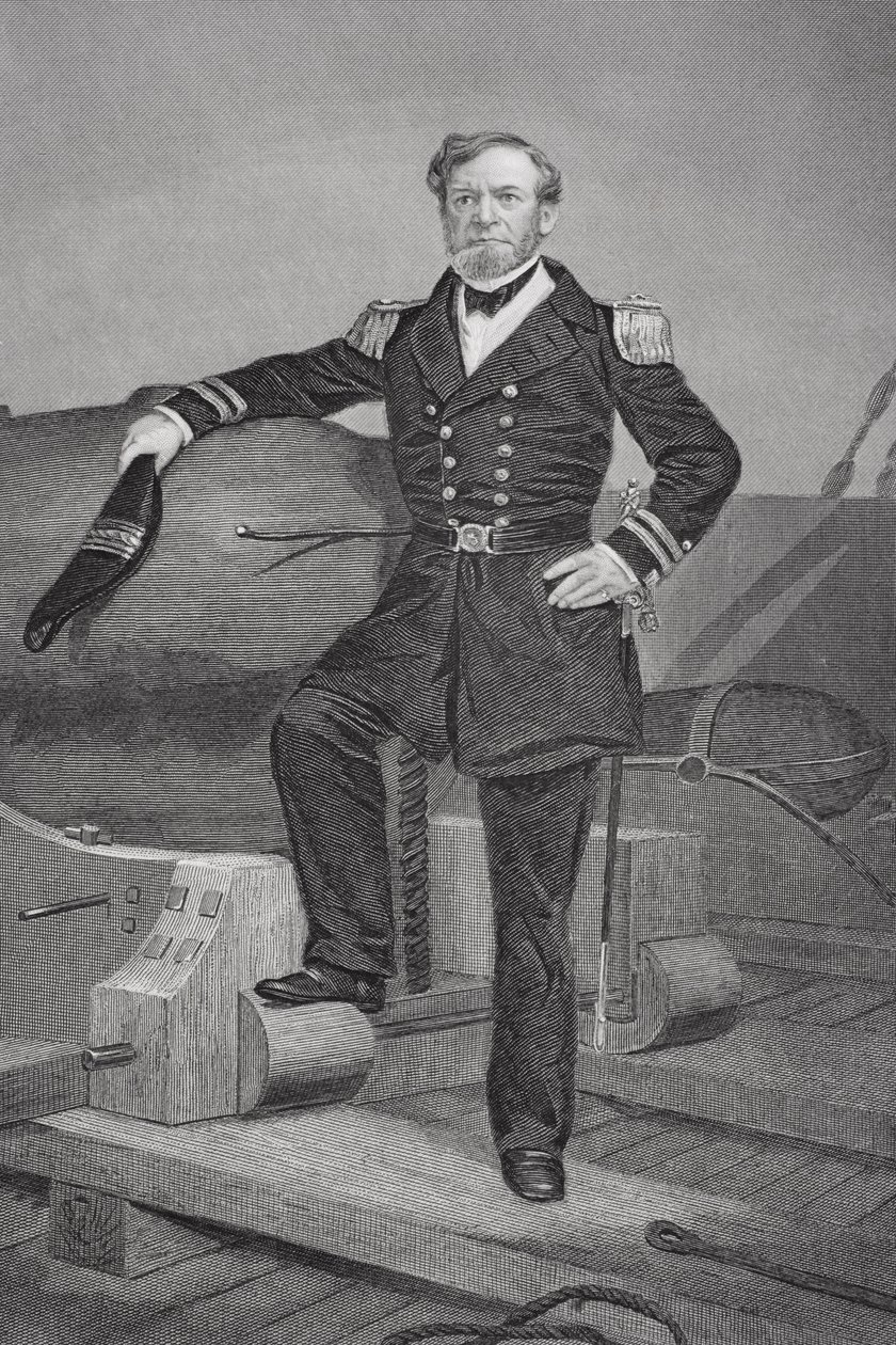 Portrett av admiral Andrew Hull Foote (1806-63) av Alonzo Chappel