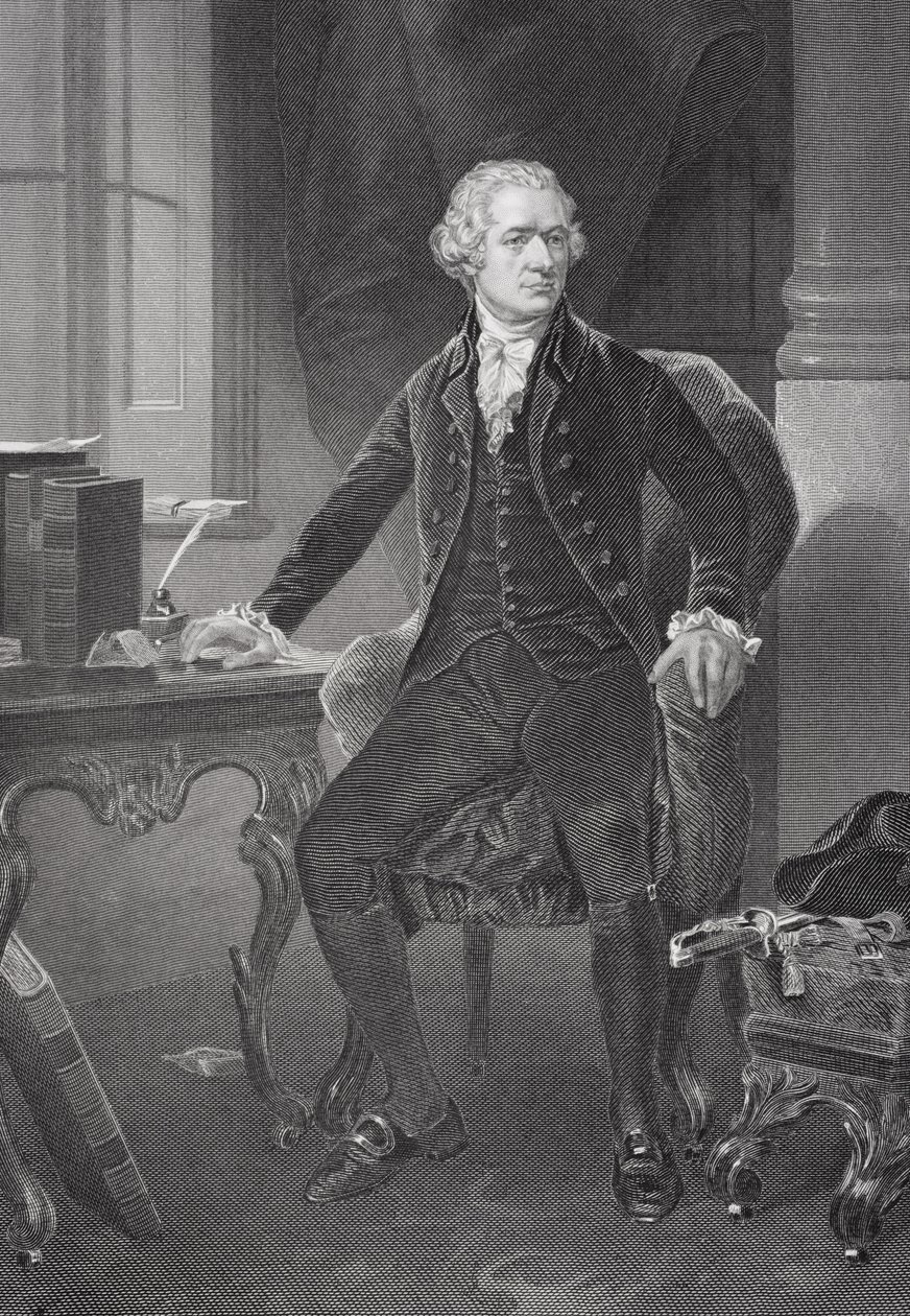 Portrett av Alexander Hamilton (175557-1804) av Alonzo Chappel