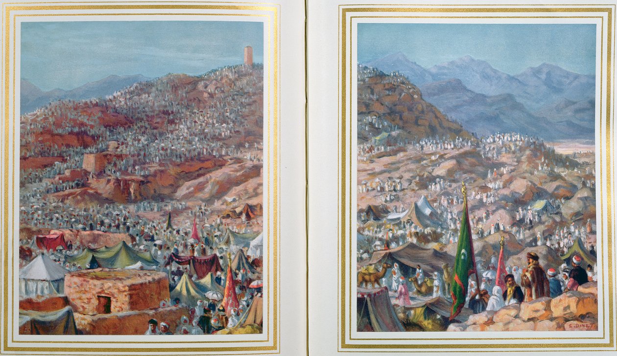 Pilegrimer på Arafa-fjellet den 9. dagen i Dhul-Hijjah, 1918 av Alphonse Etienne Dinet