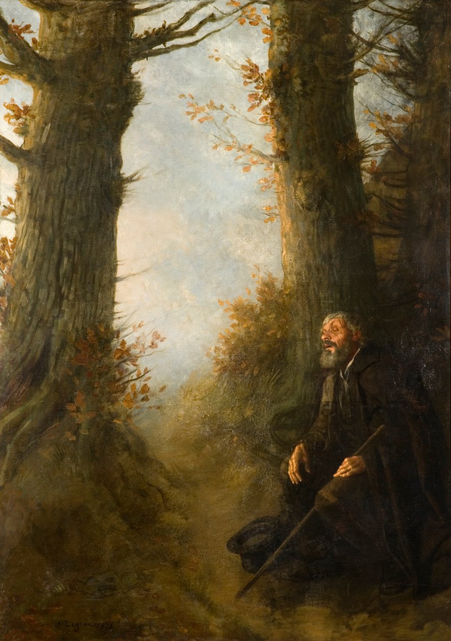 Sliten vandrer, 1878 av Alphonse Legros