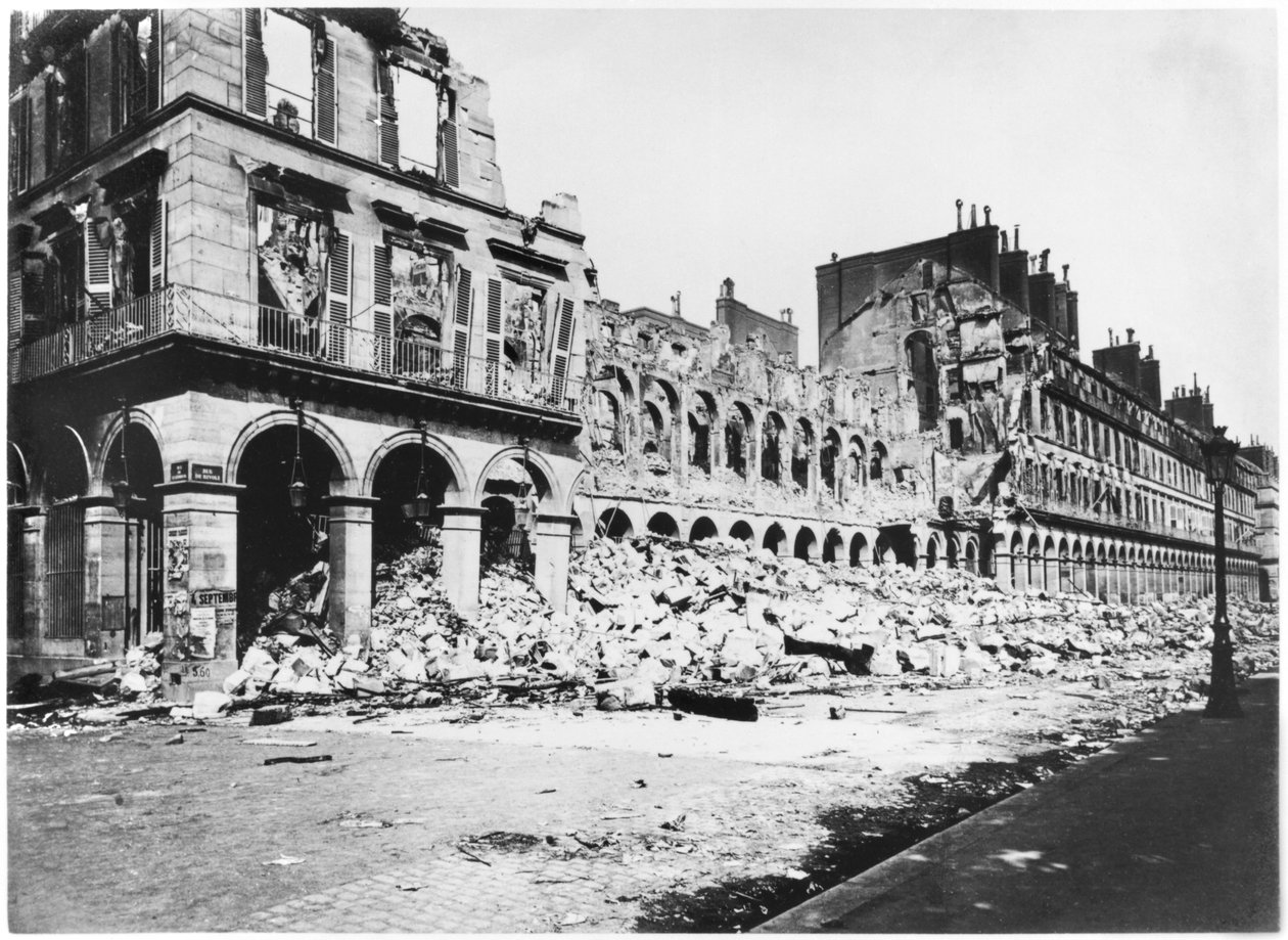 Kommunen i Paris, Rue de Rivoli, 1871 av Alphonse Liebert
