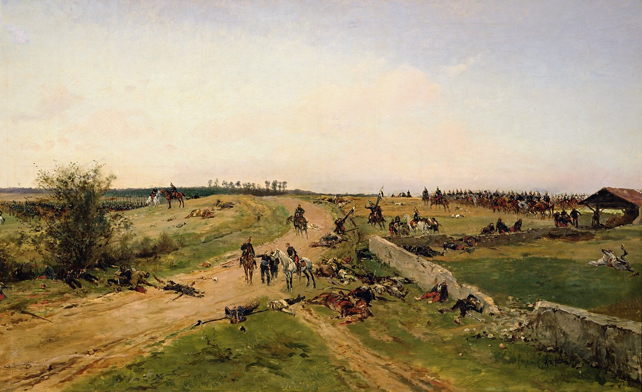 Scene fra den fransk-prøyssiske krigen av Alphonse Marie de Neuville