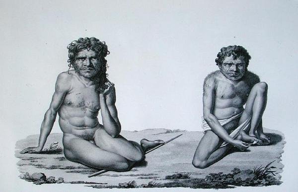 Port Jackson, New Holland: Aborigines fra Blue Mountains, fra 