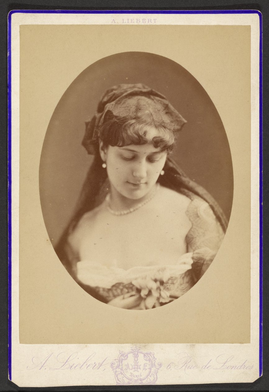 Porträt einer jungen Frau av Alphonse J. Liébert