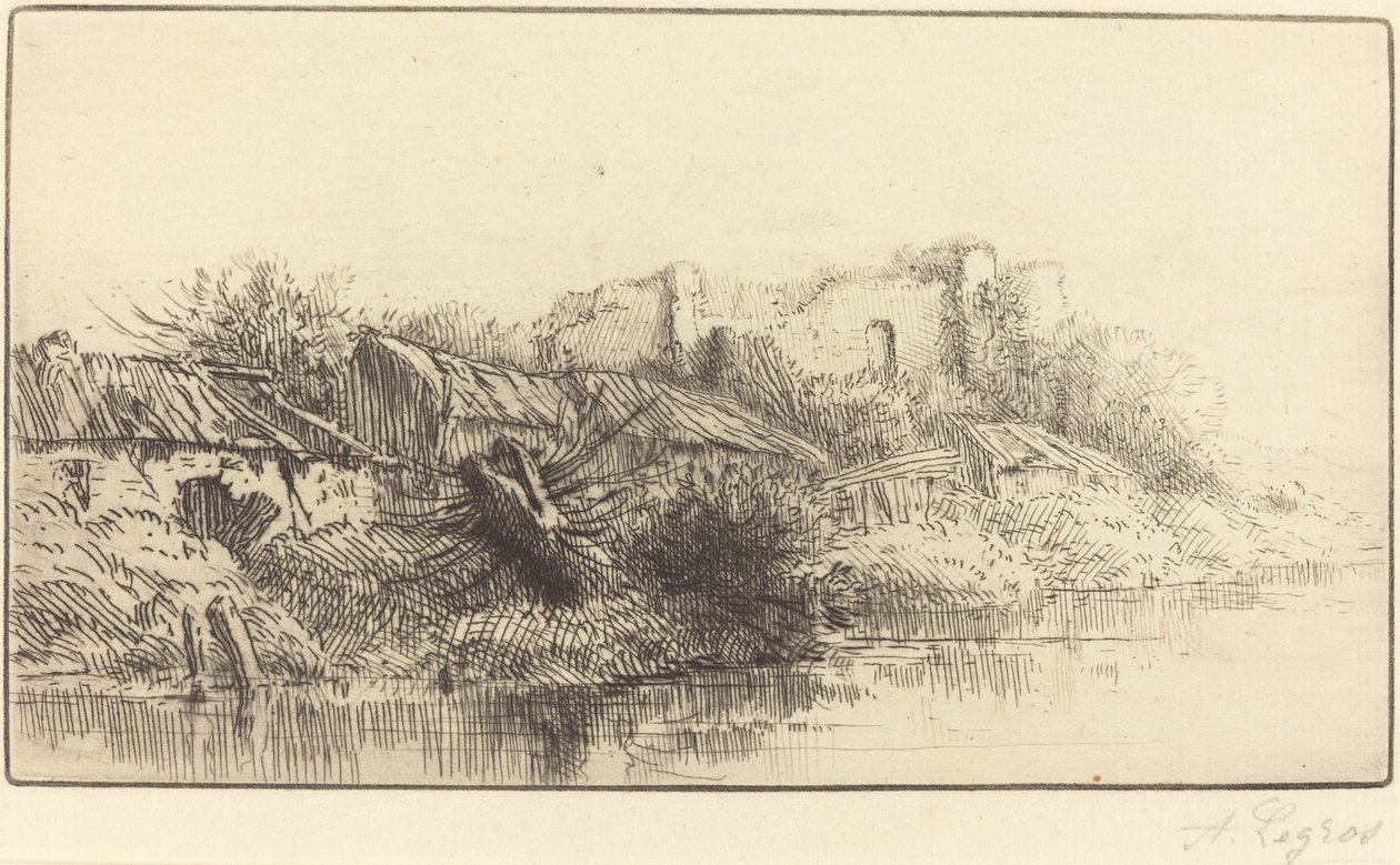 Forlatt landsby av Alphonse Legros