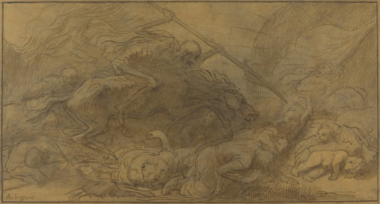 Etter slaget. av Alphonse Legros