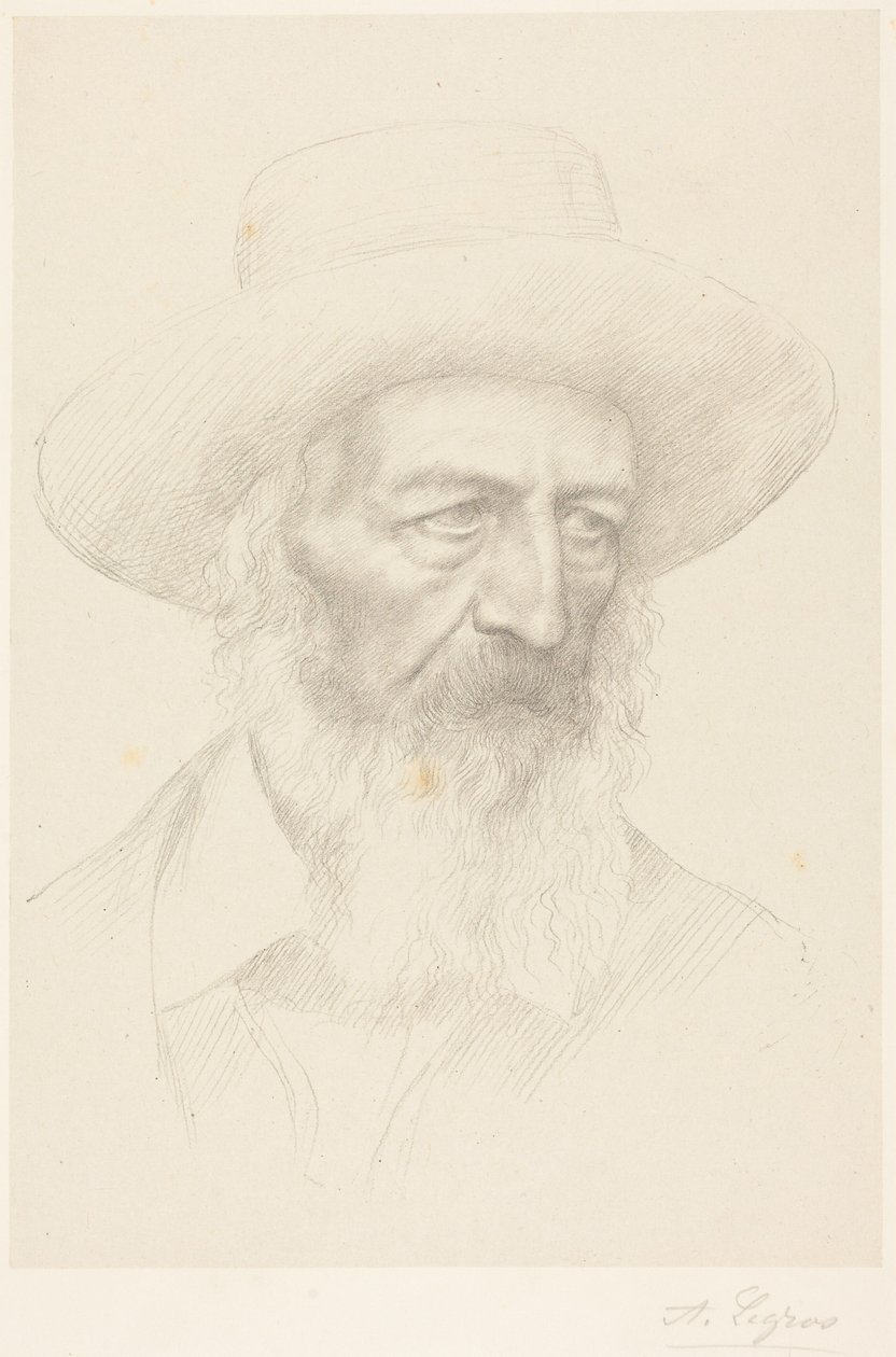 Alfred, lord Tennyson av Alphonse Legros
