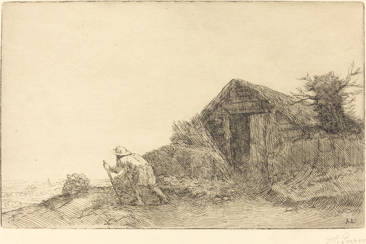 Langs toppen av bakken av Alphonse Legros