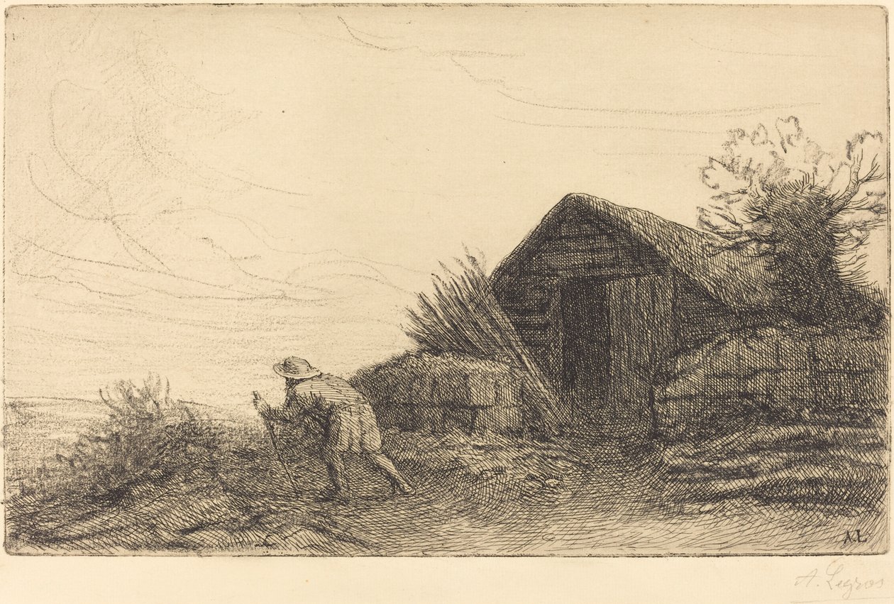 Langs toppen av bakken På toppen av bakken. av Alphonse Legros