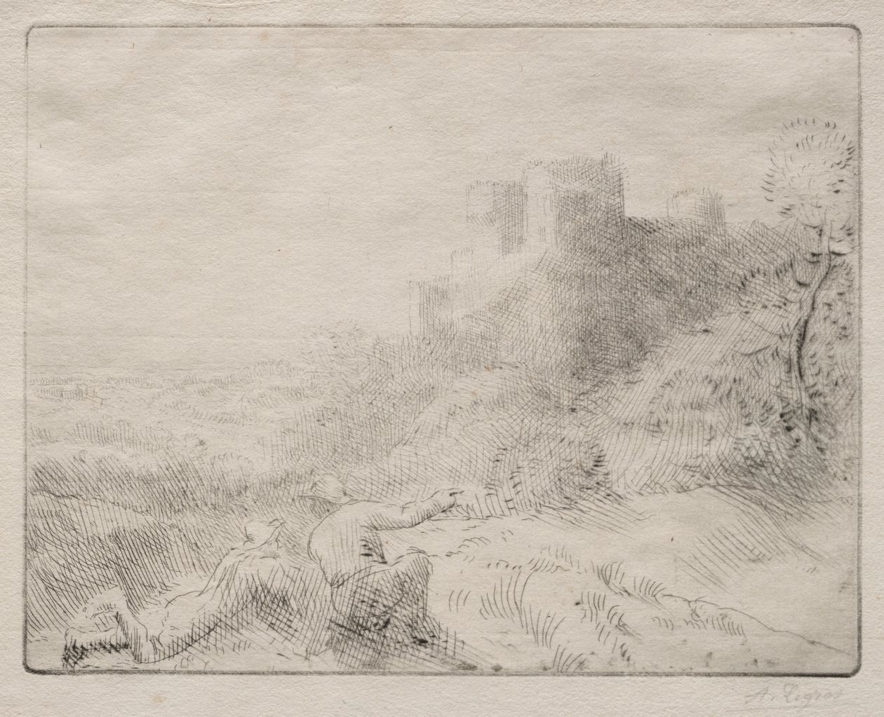 Et gammelt slott av Alphonse Legros