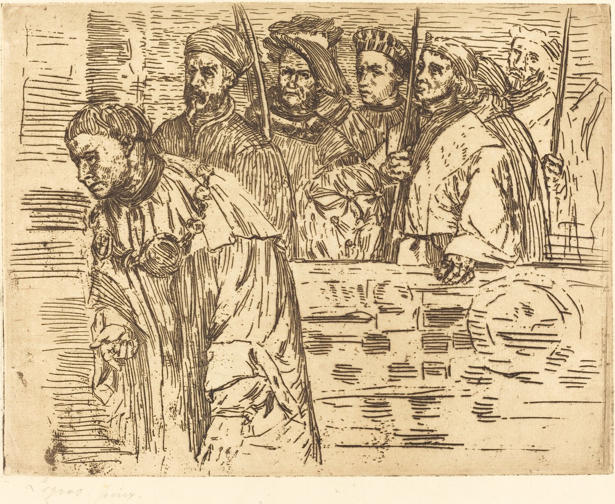 Bueskyttere (Les archers) av Alphonse Legros