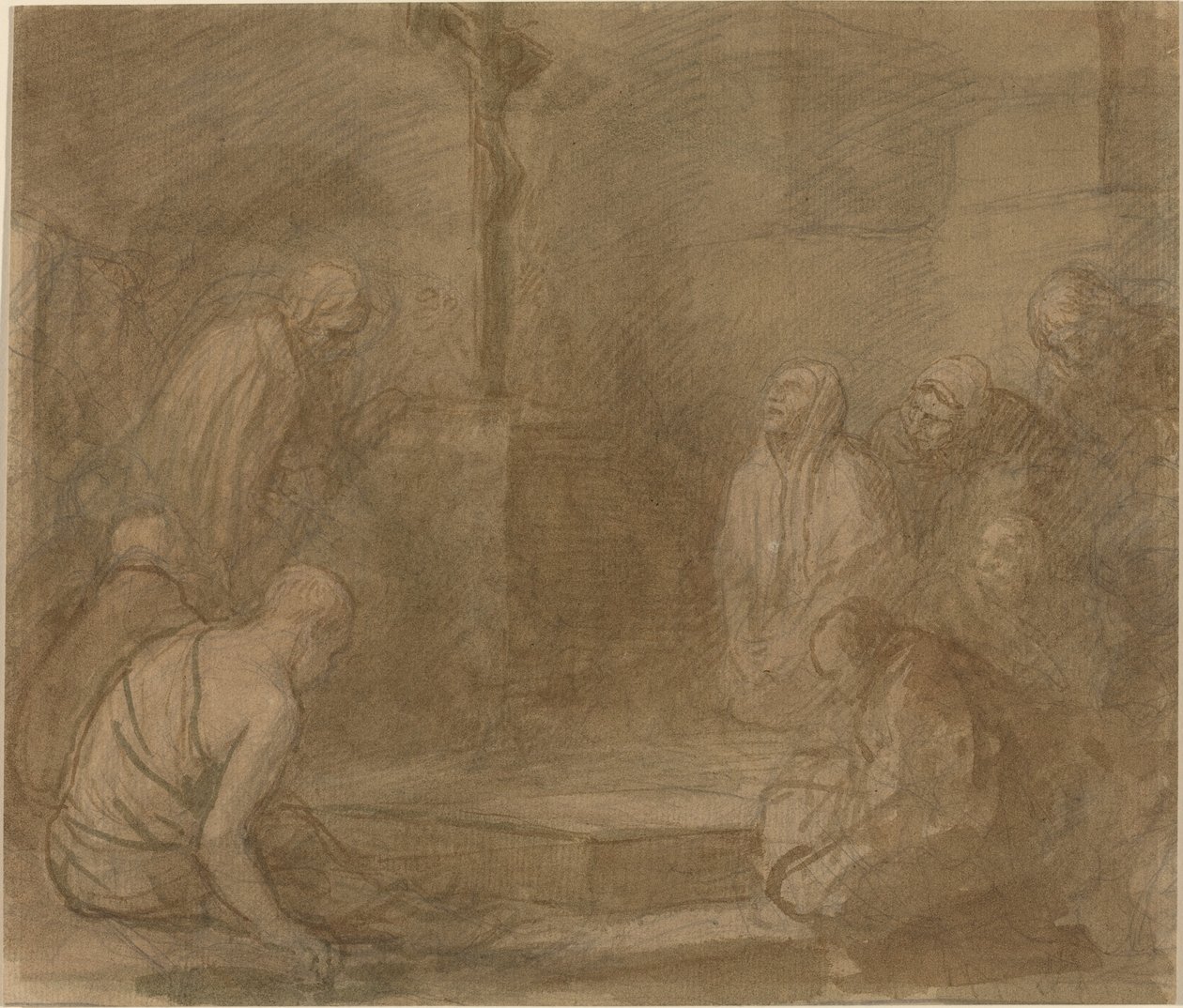 Ved foten av korset av Alphonse Legros