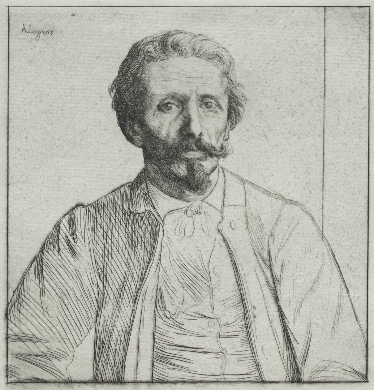 Auguste Delâtre av Alphonse Legros