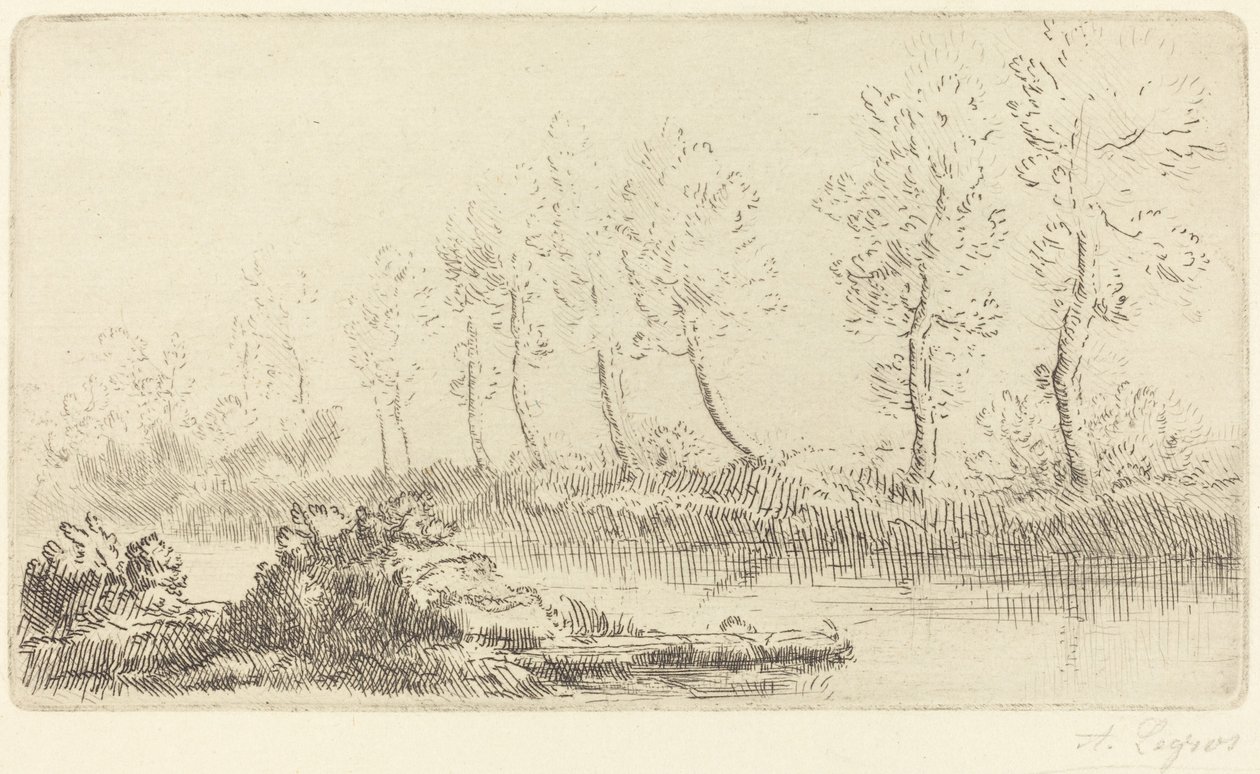 Bredden av Adour Bord de l'Adour. av Alphonse Legros