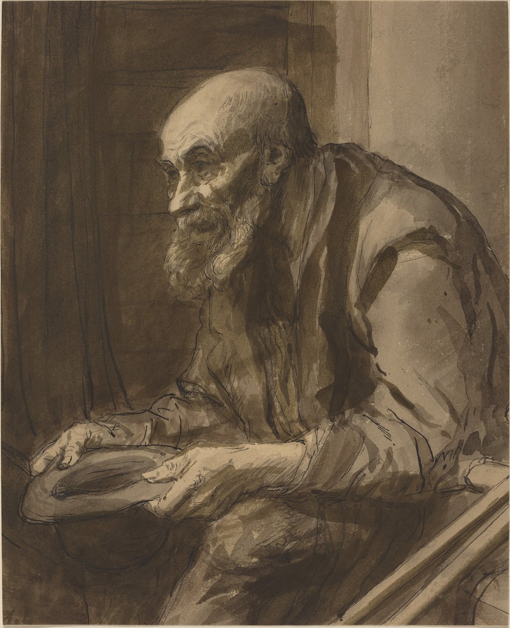 Tigger med krykker. av Alphonse Legros