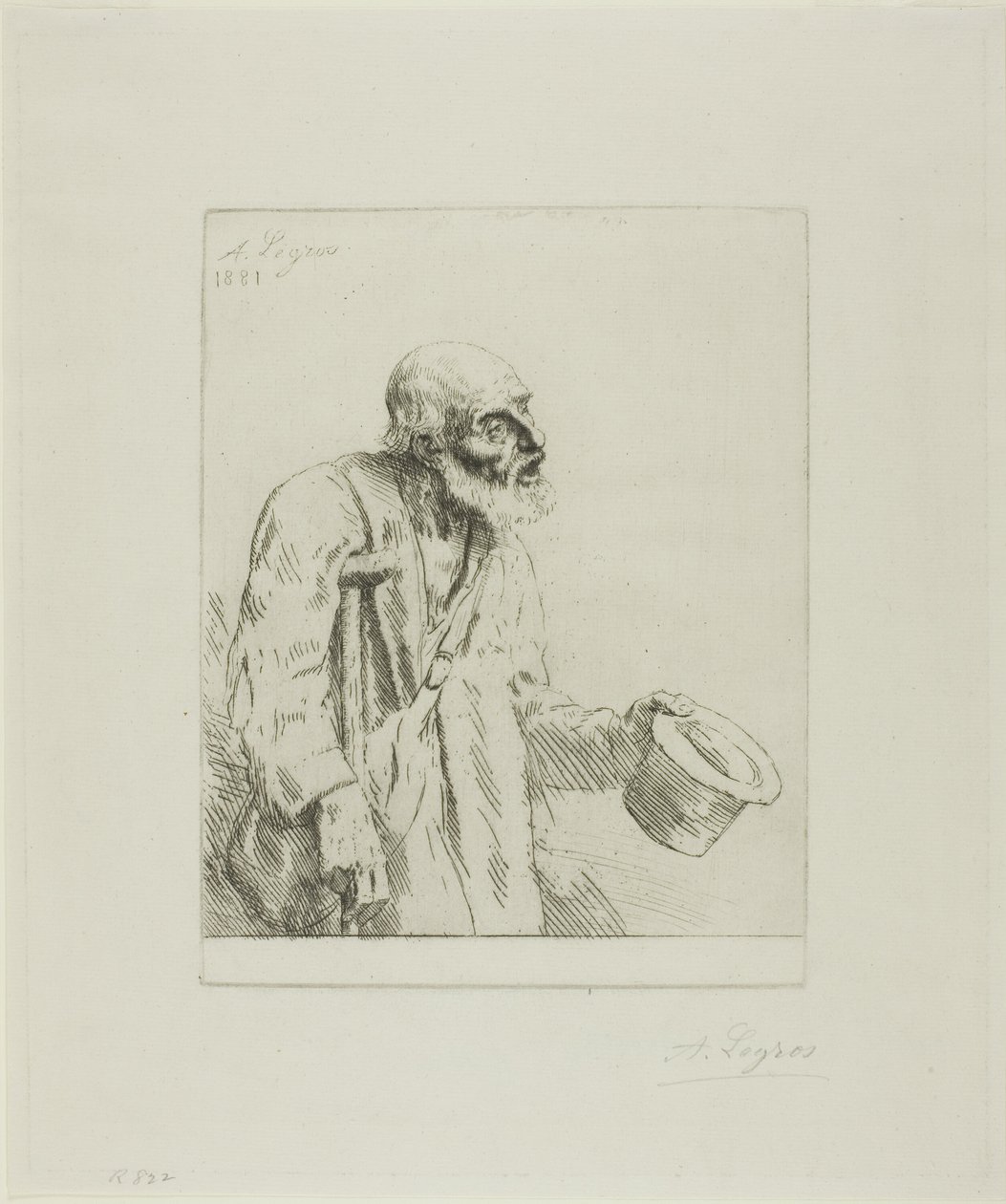 Tigger med krykker av Alphonse Legros