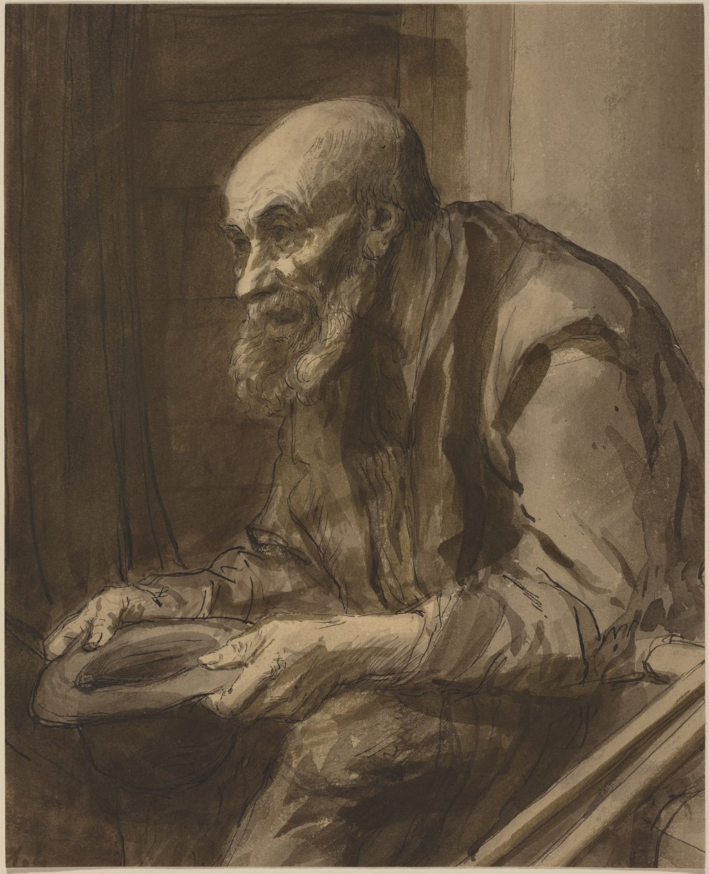 Tigger med krykker av Alphonse Legros