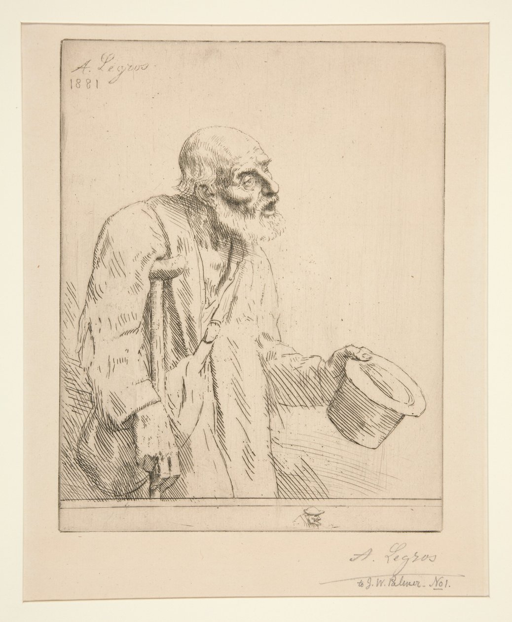 Tigger med krykker av Alphonse Legros