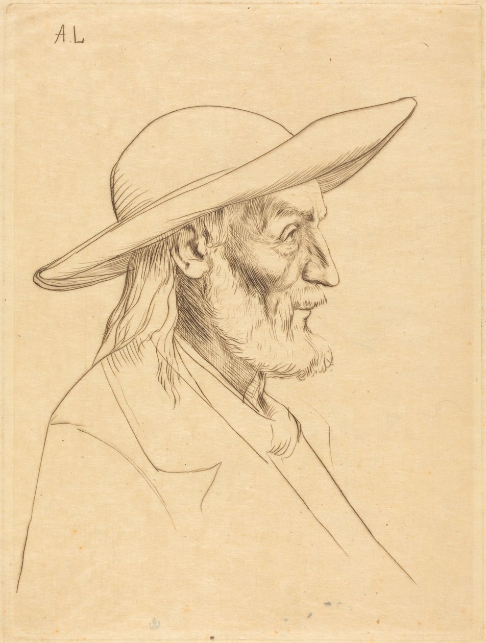 Bretonsk bonde (Paysan breton) av Alphonse Legros