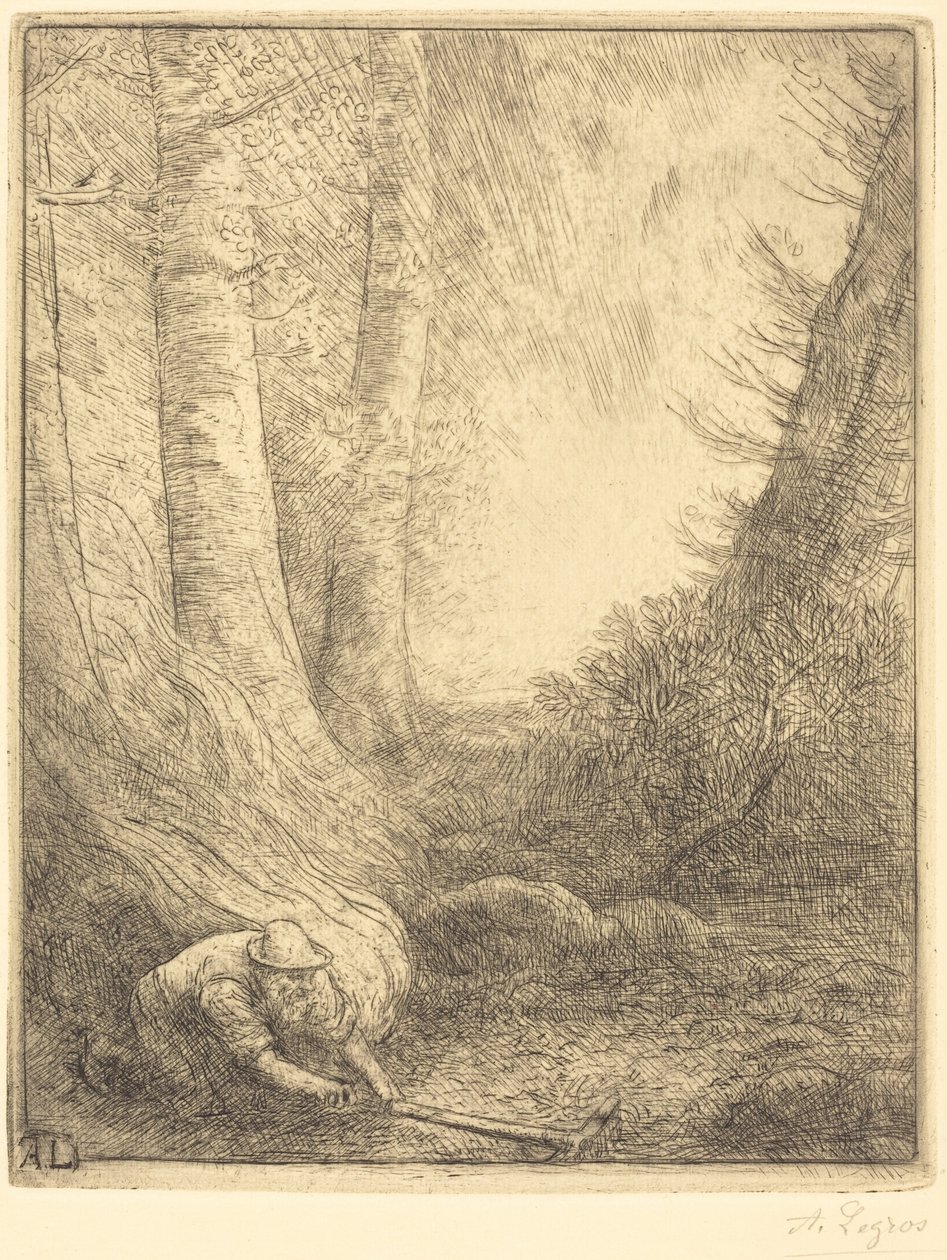 Brenning av gresset av Alphonse Legros