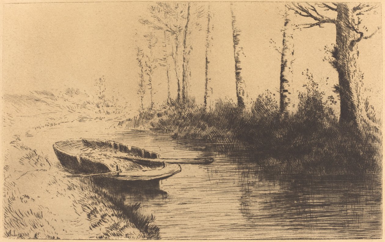 Kanal sett av Morning Light av Alphonse Legros