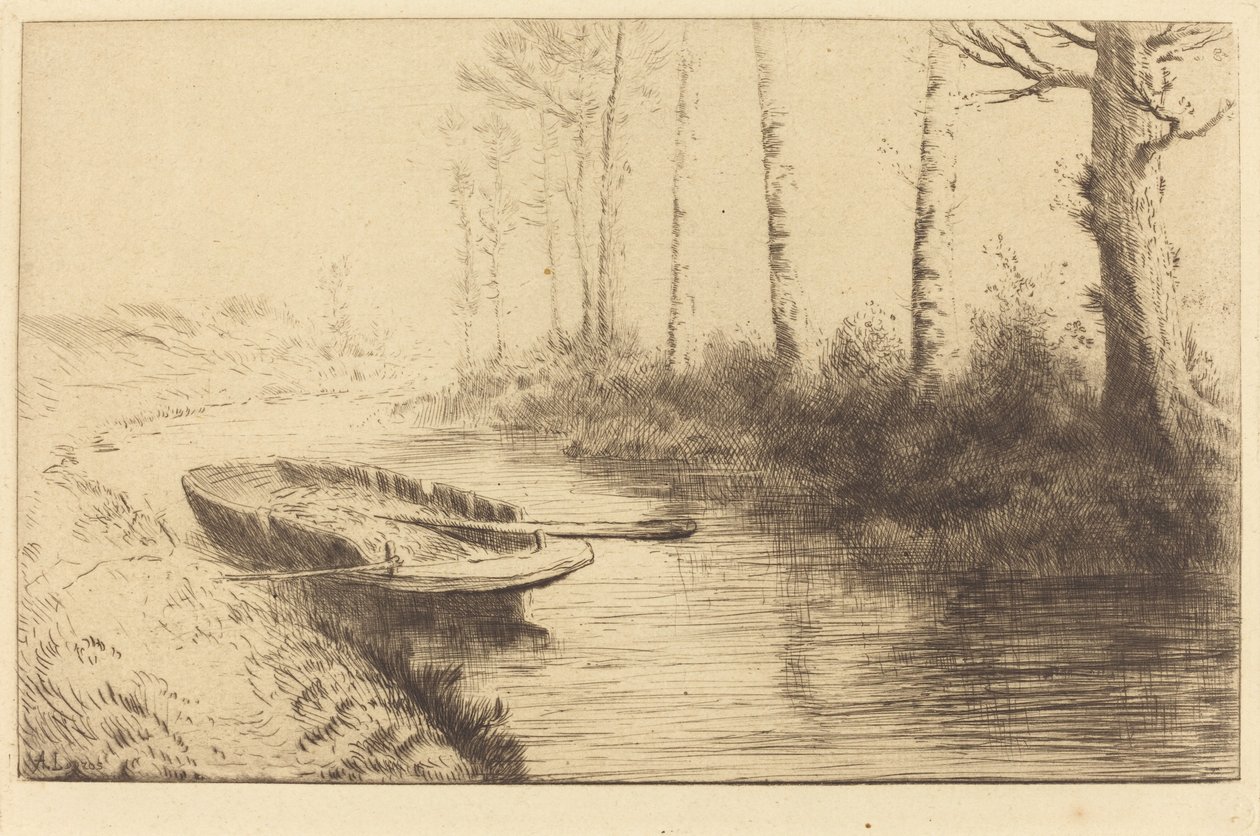 Kanal sett av Morning Light av Alphonse Legros