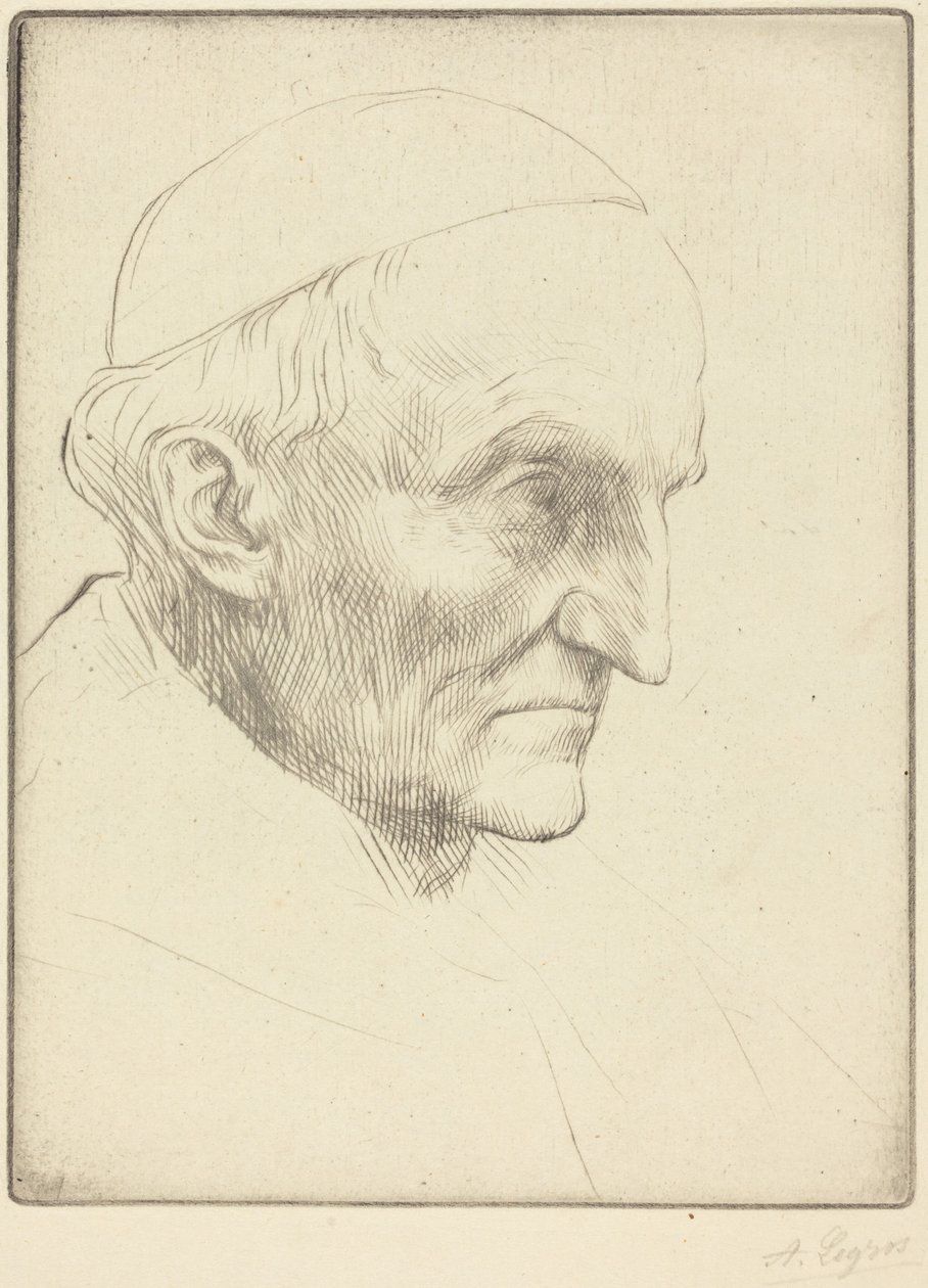 Kardinal Manning, plansje 3 av Alphonse Legros
