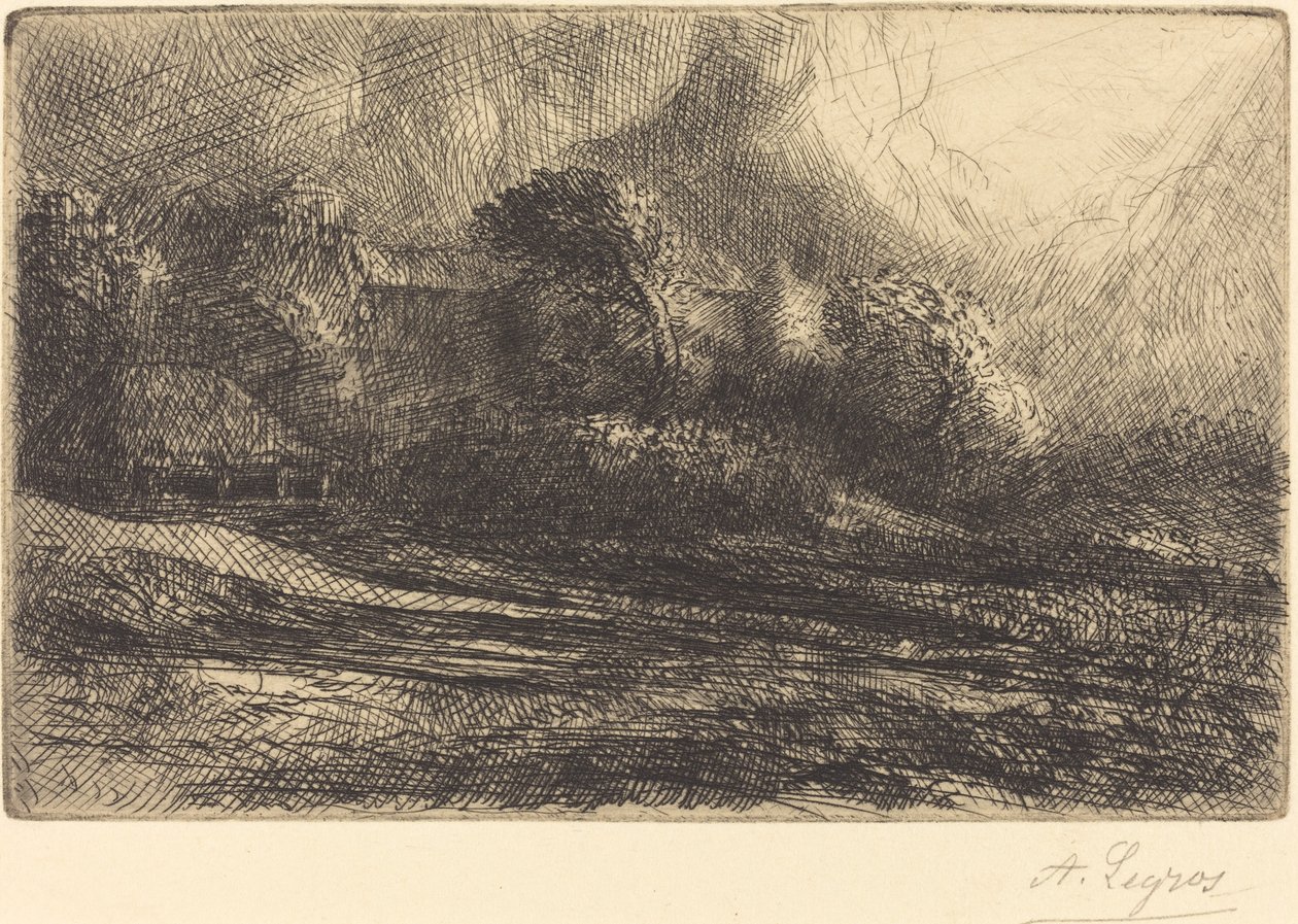 Chailli Seen in a Storm Chailli: Stormeffekt. av Alphonse Legros