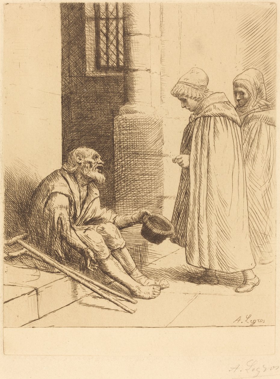 veldedighet (La charite) av Alphonse Legros