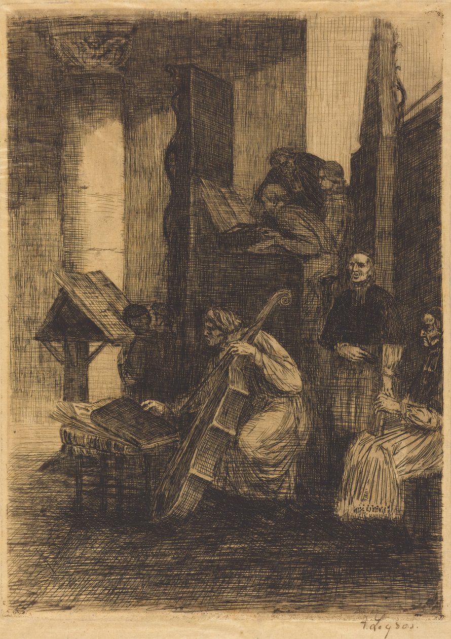 Koret i en spansk kirke (La choeur d