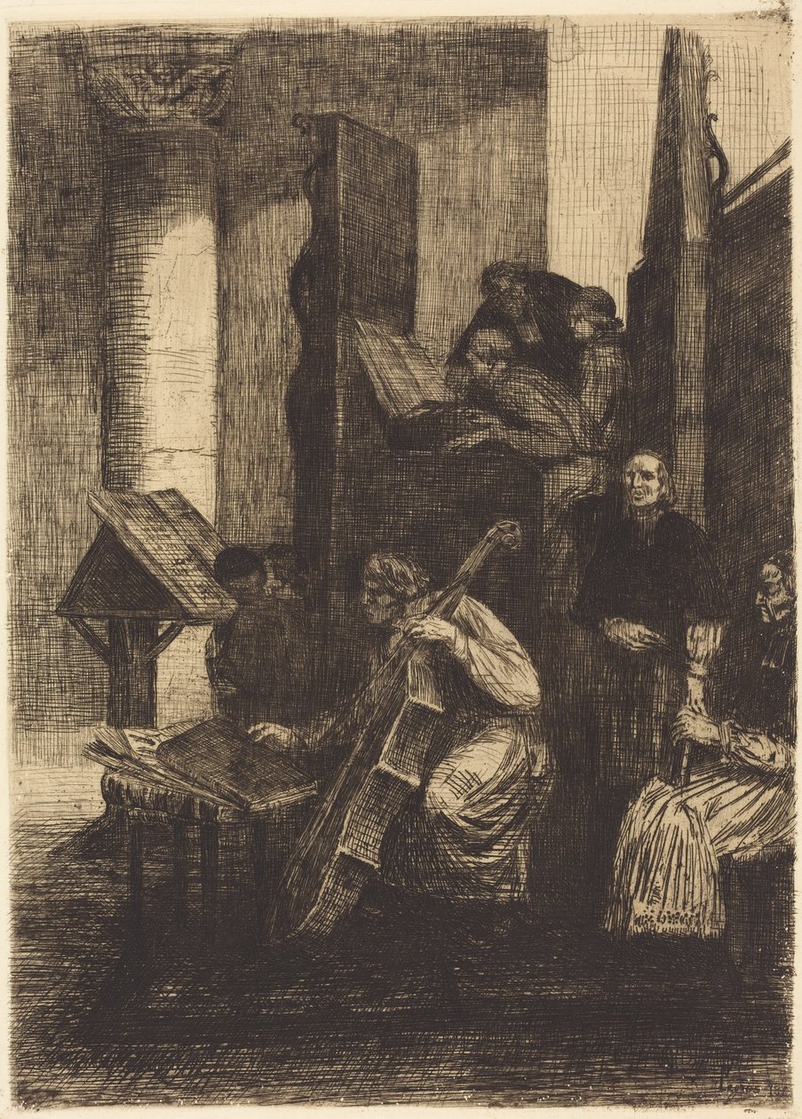 Koret i en spansk kirke (Le choeur d